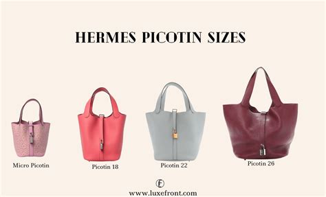 hermès picotin 26|hermes picotin size chart.